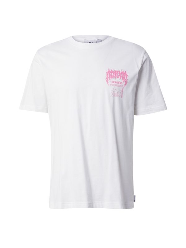 ADIDAS ORIGINALS ADIDAS ORIGINALS Majica 'Q12 DEATH'  svijetlonarančasta / svijetloroza / crna / bijela