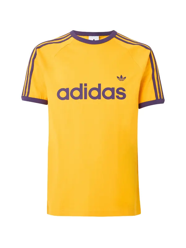 ADIDAS ORIGINALS ADIDAS ORIGINALS Majica 'Ringer'  žuta / tamno ljubičasta