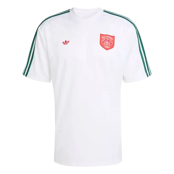 ADIDAS ORIGINALS ADIDAS ORIGINALS Majica 'Roses'  tamno zelena / crvena / bijela