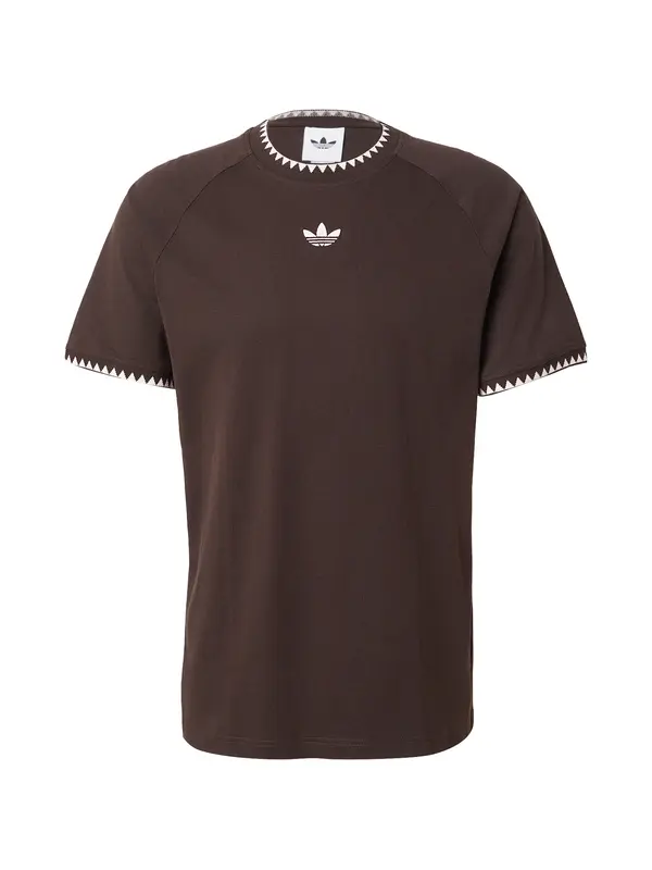 ADIDAS ORIGINALS ADIDAS ORIGINALS Majica  tamno smeđa / bijela