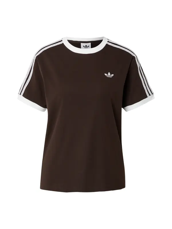 ADIDAS ORIGINALS ADIDAS ORIGINALS Majica  tamno smeđa / bijela