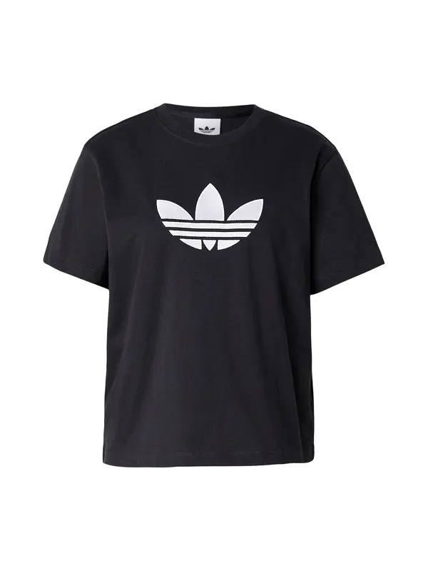 ADIDAS ORIGINALS ADIDAS ORIGINALS Majica 'TREFOIL'  crna / bijela