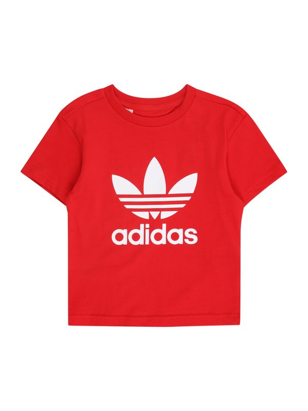 ADIDAS ORIGINALS ADIDAS ORIGINALS Majica 'TREFOIL'  crvena / prljavo bijela