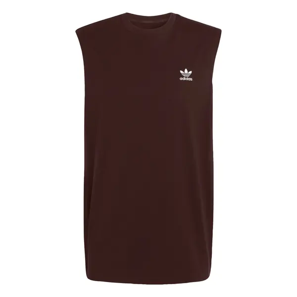 ADIDAS ORIGINALS ADIDAS ORIGINALS Majica 'Trefoil Essentials'  čokolada / bijela