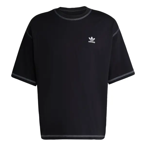 ADIDAS ORIGINALS ADIDAS ORIGINALS Majica 'Trefoil Essentials'  crna / bijela