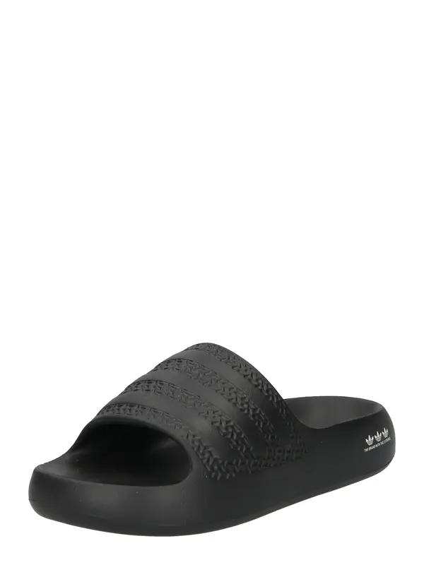ADIDAS ORIGINALS ADIDAS ORIGINALS Natikače s potpeticom 'Adilette Ayoon'  siva / crna