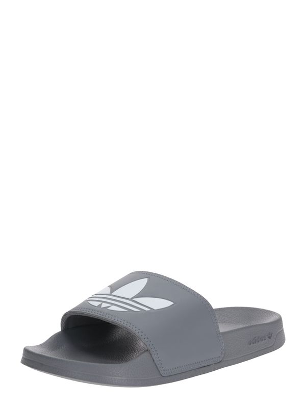 ADIDAS ORIGINALS ADIDAS ORIGINALS Natikače s potpeticom 'Adilette Lite'  siva / bijela