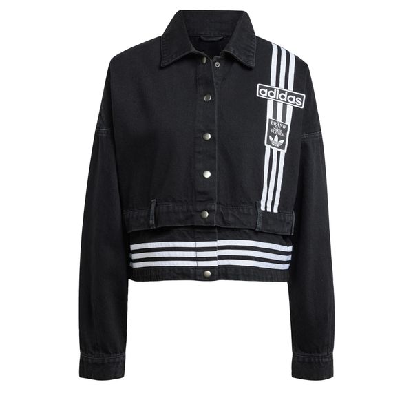 ADIDAS ORIGINALS ADIDAS ORIGINALS Prijelazna jakna 'Adibreak'  crni traper / bijela