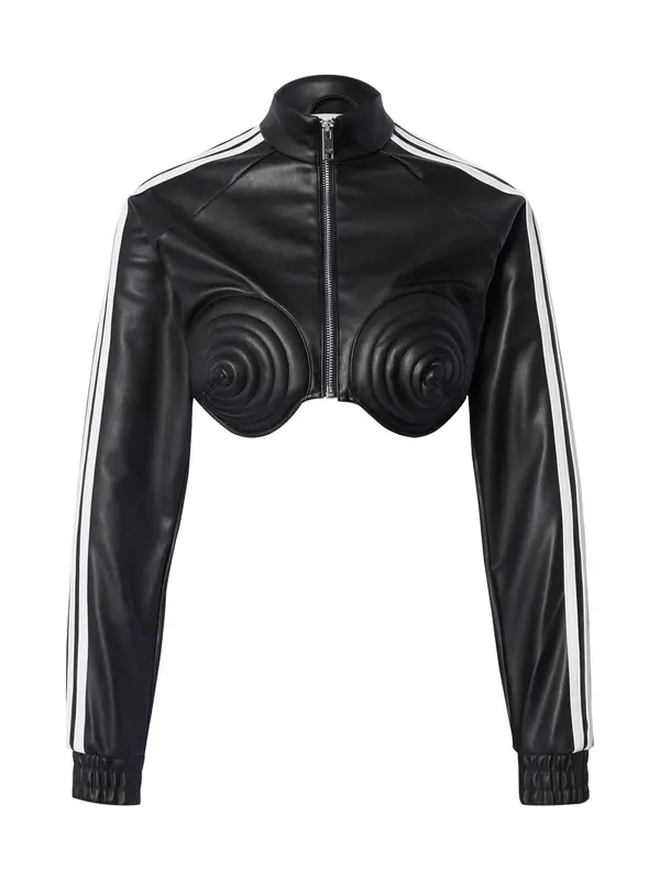 ADIDAS ORIGINALS ADIDAS ORIGINALS Prijelazna jakna 'Adidas x Jeremy Scott'  crna / bijela