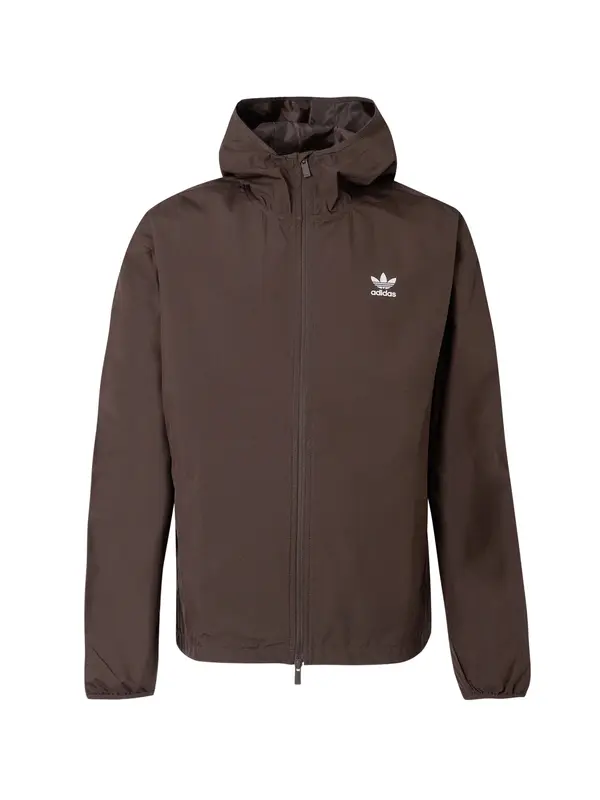 ADIDAS ORIGINALS ADIDAS ORIGINALS Prijelazna jakna 'ESSENTIALS'  tamno smeđa / bijela