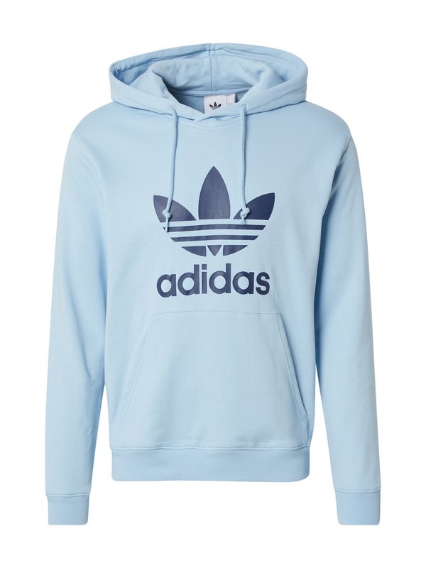 ADIDAS ORIGINALS ADIDAS ORIGINALS Sweater majica 'Adicolor Classics Trefoil'  morsko plava / svijetloplava