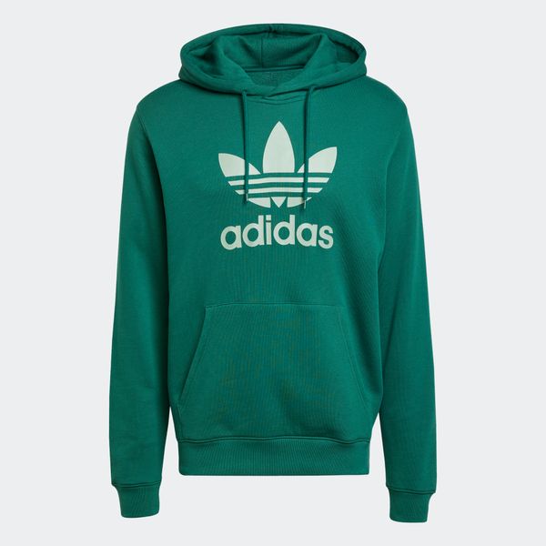 ADIDAS ORIGINALS ADIDAS ORIGINALS Sweater majica 'Adicolor Classics Trefoil'  smaragdno zelena / bijela