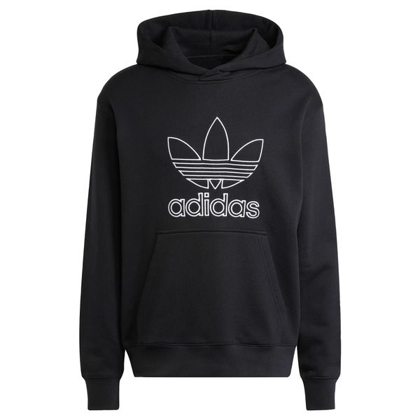 ADIDAS ORIGINALS ADIDAS ORIGINALS Sweater majica 'Adicolor Outline Trefoil'  crna / bijela