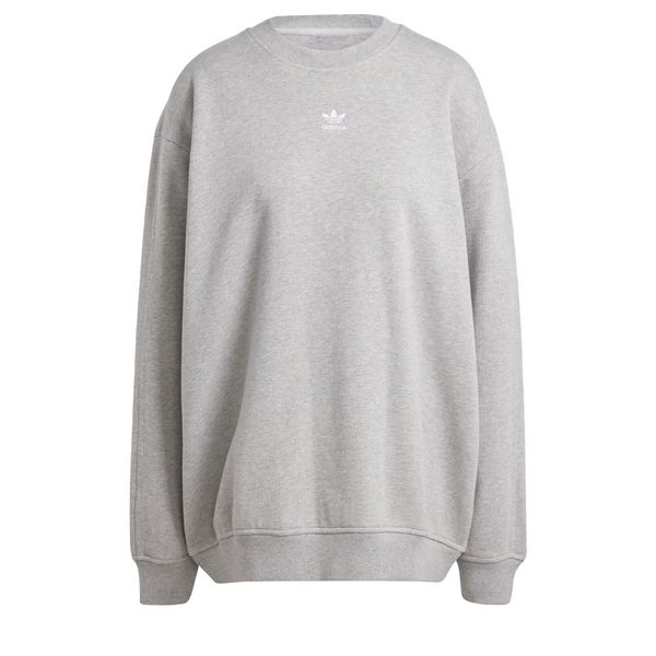 ADIDAS ORIGINALS ADIDAS ORIGINALS Sweater majica 'Essentials Oversized French Terry'  siva melange / bijela
