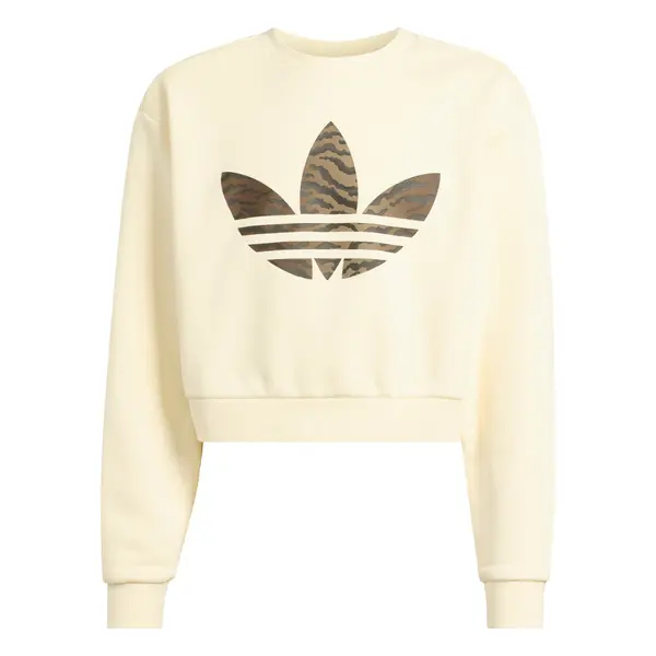 ADIDAS ORIGINALS ADIDAS ORIGINALS Sweater majica 'LOOSE BOXY'  smeđa / brokat / prljavo bijela