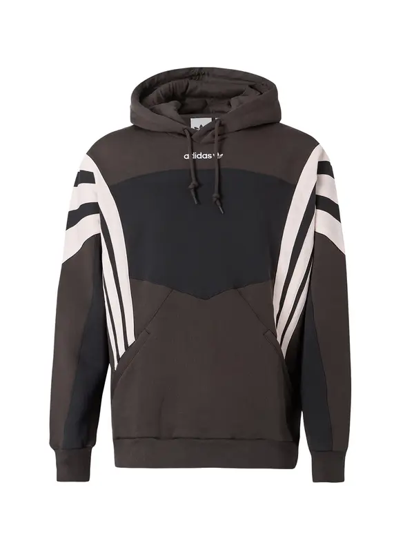 ADIDAS ORIGINALS ADIDAS ORIGINALS Sweater majica 'SANTIAGO'  smeđa / crna / bijela