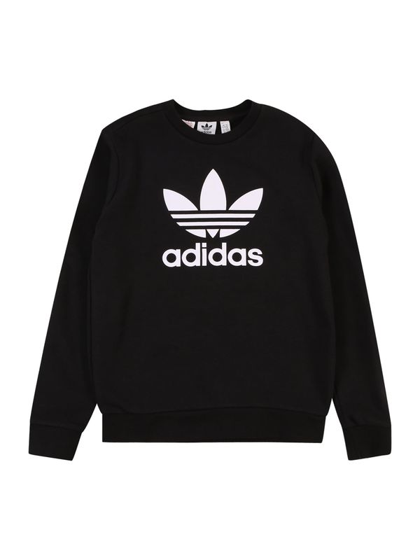 ADIDAS ORIGINALS ADIDAS ORIGINALS Sweater majica 'TREFOIL'  crna / bijela