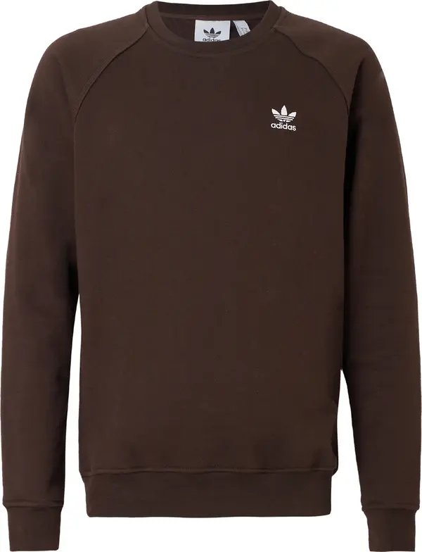 ADIDAS ORIGINALS ADIDAS ORIGINALS Sweater majica 'Trefoil Essentials'  čokolada / bijela