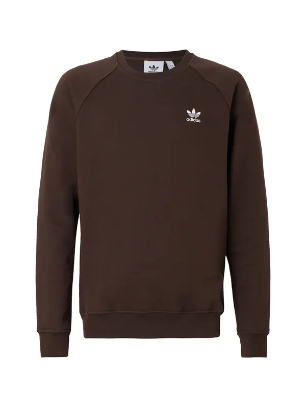 ADIDAS ORIGINALS ADIDAS ORIGINALS Sweater majica 'Trefoil Essentials'  čokolada / bijela