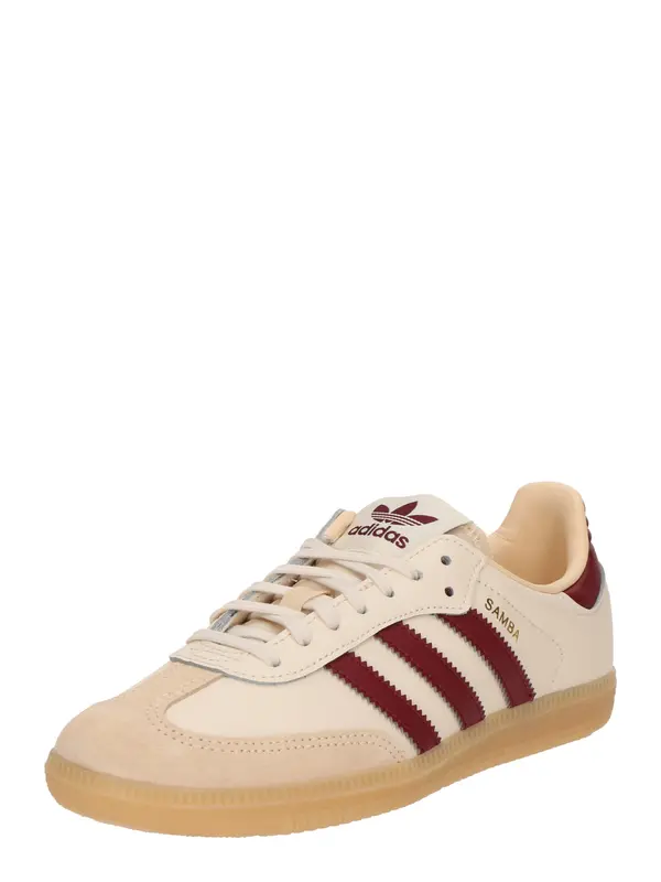 ADIDAS ORIGINALS ADIDAS ORIGINALS Tenisice 'SAMBA'  boja devine dlake (camel) / tamno crvena / vuneno bijela