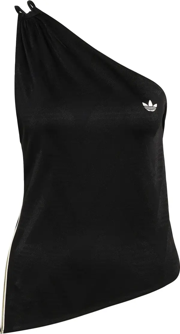 ADIDAS ORIGINALS ADIDAS ORIGINALS Top 'ROUCHED ONE SHOULDER'  žuta / crna / bijela