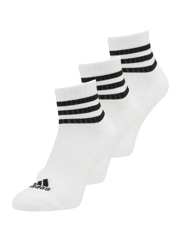ADIDAS PERFORMANCE ADIDAS PERFORMANCE Čarape '3-Stripes Cushioned Sportswear Low-Cut 3 Pairs'  crna / bijela