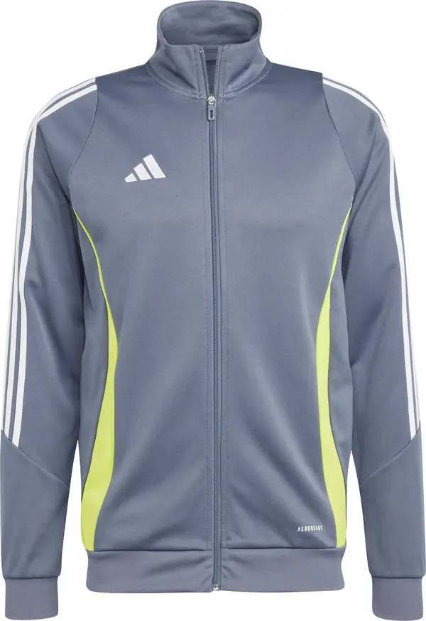 ADIDAS PERFORMANCE ADIDAS PERFORMANCE Jakna za vježbanje 'Tiro 24'  siva / neonsko zelena / bijela