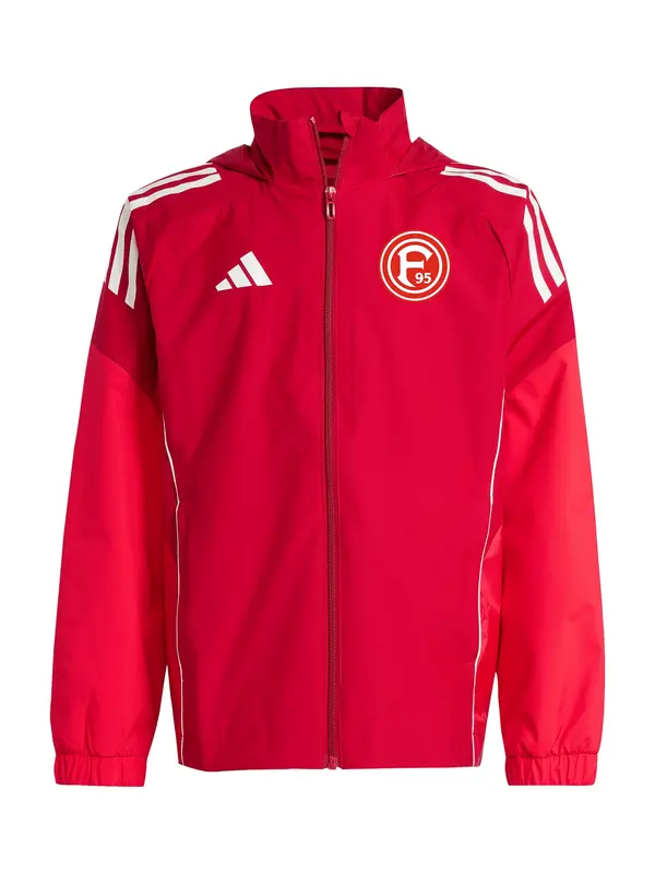 ADIDAS PERFORMANCE ADIDAS PERFORMANCE Sportska jakna 'Fortuna Düsseldorf'  crvena / bijela