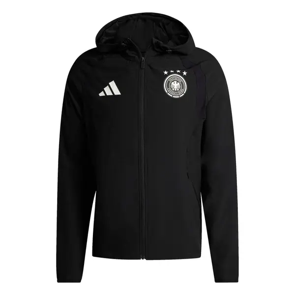 ADIDAS PERFORMANCE ADIDAS PERFORMANCE Sportska jakna 'Germany Tiro Travel Full Zip'  crna