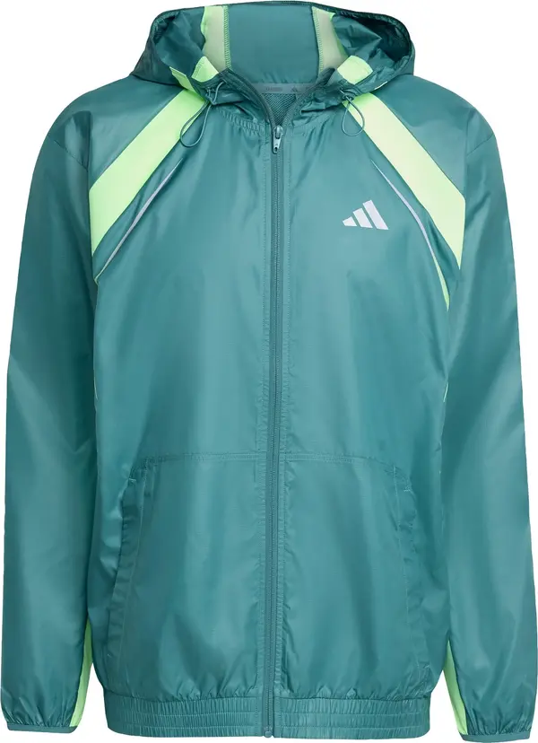 ADIDAS PERFORMANCE ADIDAS PERFORMANCE Sportska jakna 'Tech Apparel'  petrol / svijetlozelena / bijela