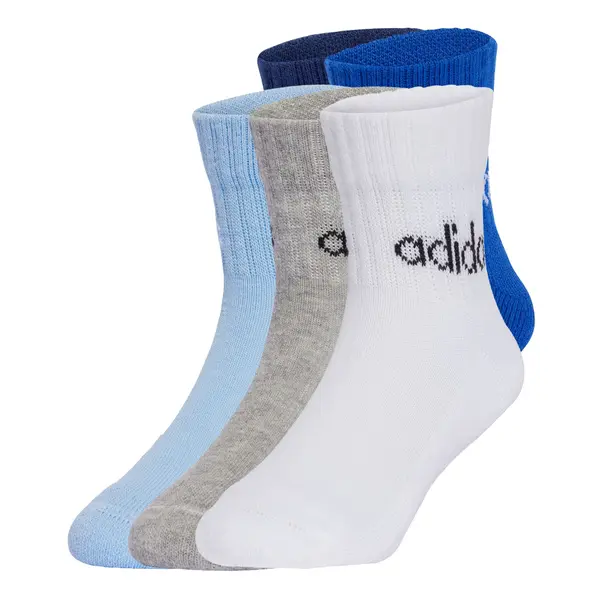 ADIDAS PERFORMANCE ADIDAS PERFORMANCE Sportske čarape 'Linear Ankle 5 Pairs Kids'  plava / noćno plava / svijetloplava / siva melange / bijela