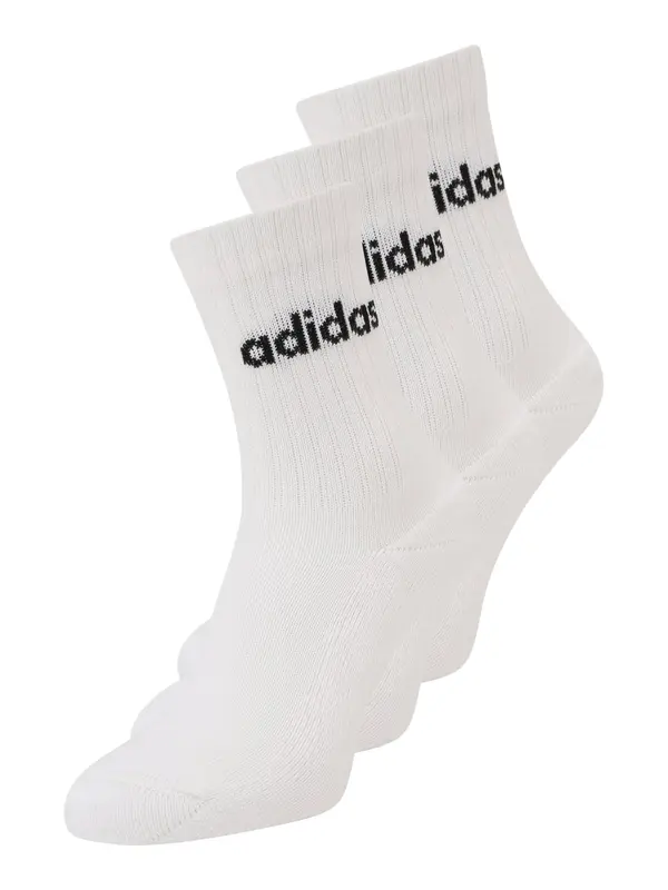 ADIDAS PERFORMANCE ADIDAS PERFORMANCE Sportske čarape 'Linear Crew Cushioned 3 Pairs'  crna / bijela