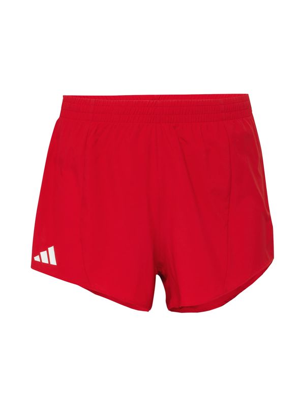 Adidas ADIDAS PERFORMANCE Sportske hlače 'Adizero Essentials'  crvena / prljavo bijela