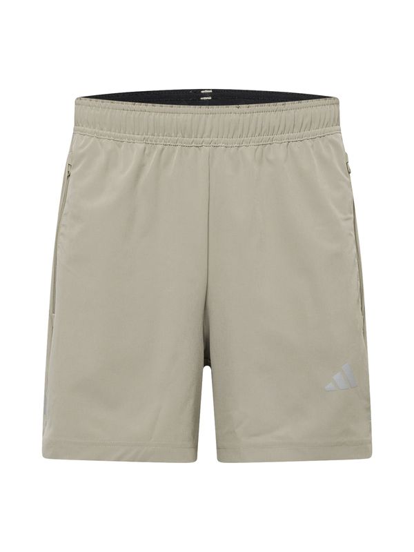 ADIDAS PERFORMANCE ADIDAS PERFORMANCE Sportske hlače 'GYM+'  tamno bež / srebrno siva