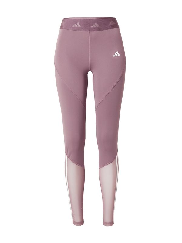 ADIDAS PERFORMANCE ADIDAS PERFORMANCE Sportske hlače 'Hyperglam'  sivkasto ljubičasta (mauve) / bijela