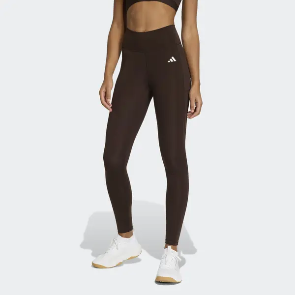 ADIDAS PERFORMANCE ADIDAS PERFORMANCE Sportske hlače 'Opt Ess'  tamno smeđa / bijela