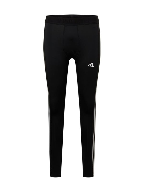 ADIDAS PERFORMANCE ADIDAS PERFORMANCE Sportske hlače 'Techfit 3-Stripes Long'  crna / bijela