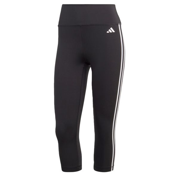 ADIDAS PERFORMANCE ADIDAS PERFORMANCE Sportske hlače 'Train Essentials 3-Stripes High-Waisted 3/4'  crna / bijela