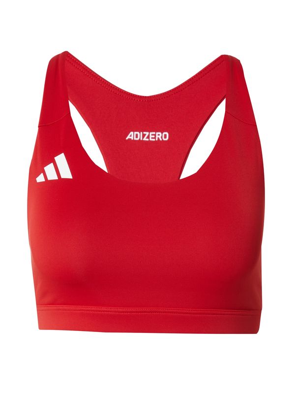 ADIDAS PERFORMANCE ADIDAS PERFORMANCE Sportski grudnjak 'Adizero Essentials Run'  crvena / prljavo bijela