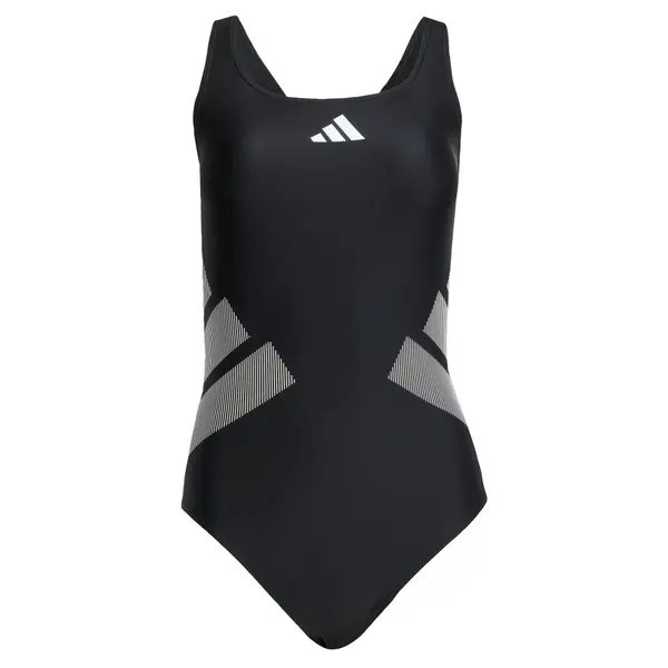 ADIDAS PERFORMANCE ADIDAS PERFORMANCE Sportski kupaći kostim 'Logo C-back'  siva / crna / bijela