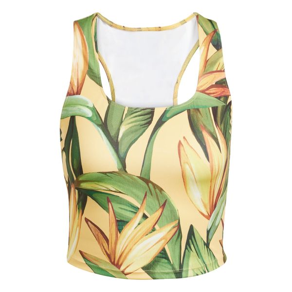 ADIDAS PERFORMANCE ADIDAS PERFORMANCE Sportski top 'Adidas x FARM Rio'  svijetložuta / zelena / narančasta