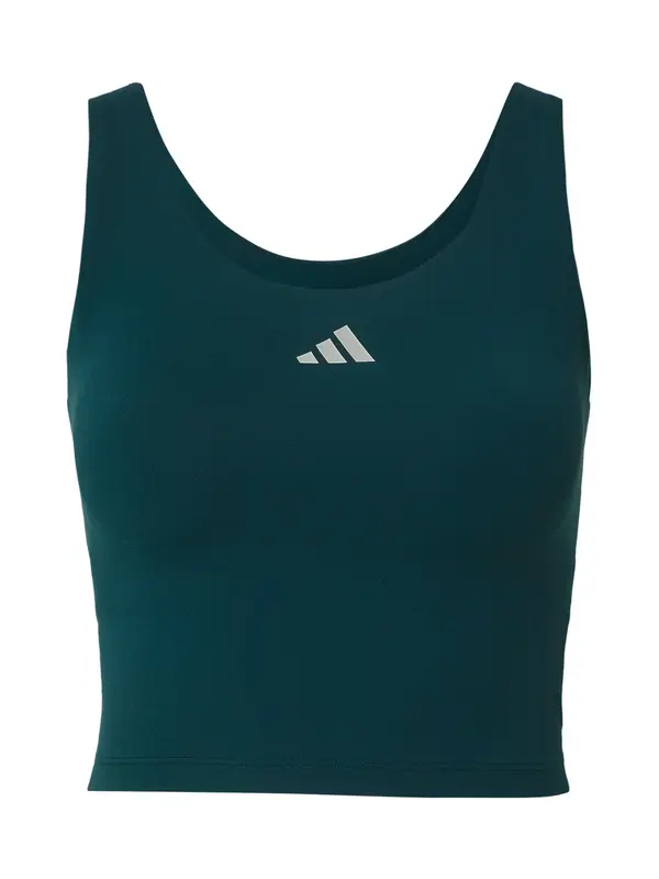 ADIDAS PERFORMANCE ADIDAS PERFORMANCE Sportski top 'Studio All Me'  tamno zelena / bijela