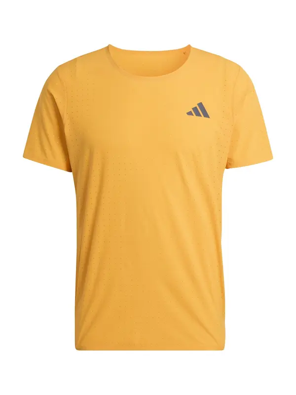 ADIDAS PERFORMANCE ADIDAS PERFORMANCE Tehnička sportska majica 'ADIZERO'  tamo siva / narančasta / crna