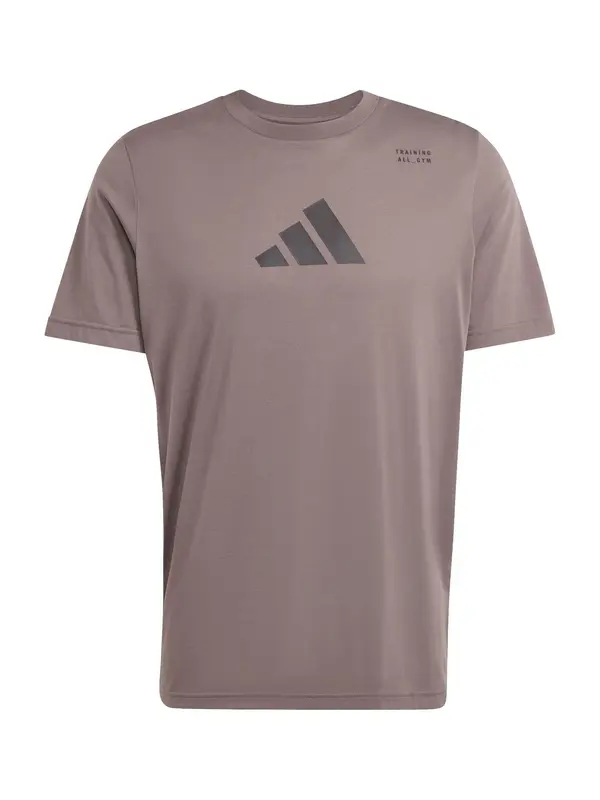 ADIDAS PERFORMANCE ADIDAS PERFORMANCE Tehnička sportska majica 'CAT'  smeđa / crna