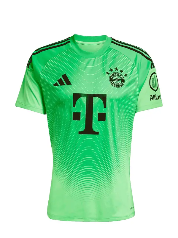 ADIDAS PERFORMANCE ADIDAS PERFORMANCE Tehnička sportska majica 'FC Bayern München 25/26'  neonsko zelena / crna