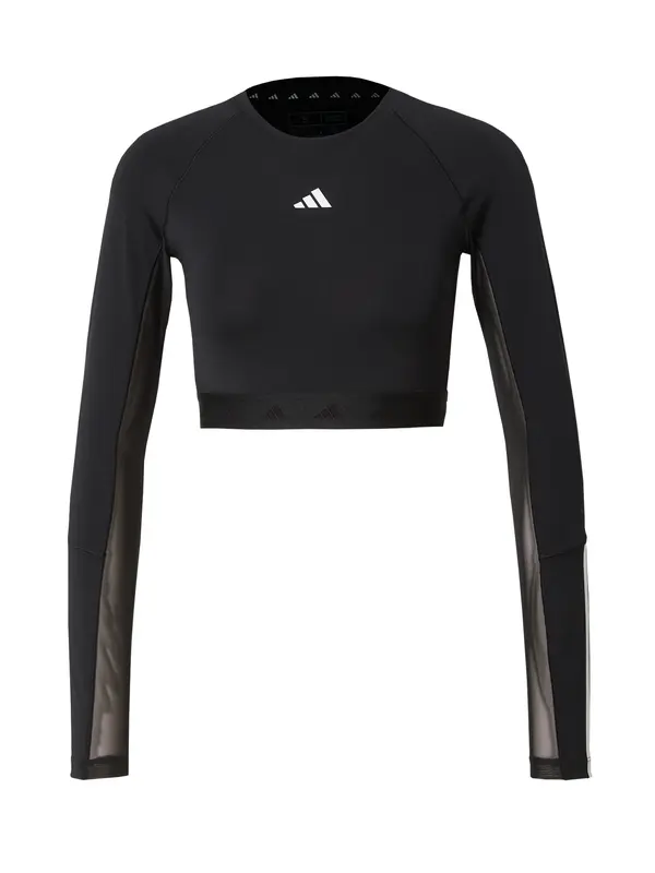 ADIDAS PERFORMANCE ADIDAS PERFORMANCE Tehnička sportska majica 'Hyperglam'  crna / bijela