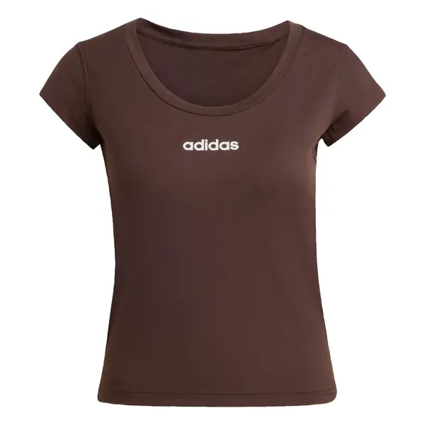 ADIDAS PERFORMANCE ADIDAS PERFORMANCE Tehnička sportska majica 'Hyperglam'  kestenjasto smeđa / bijela