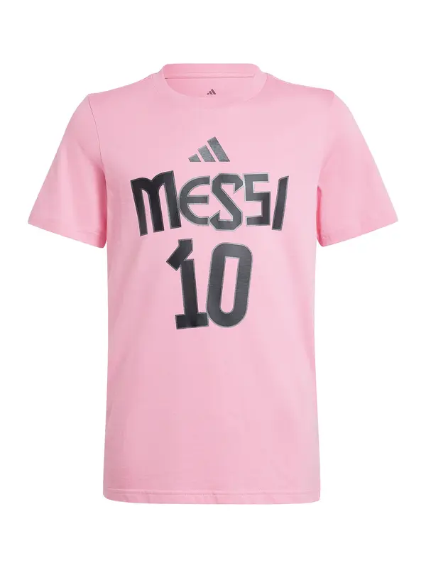 ADIDAS PERFORMANCE ADIDAS PERFORMANCE Tehnička sportska majica 'Messi Name and Number'  roza / crna