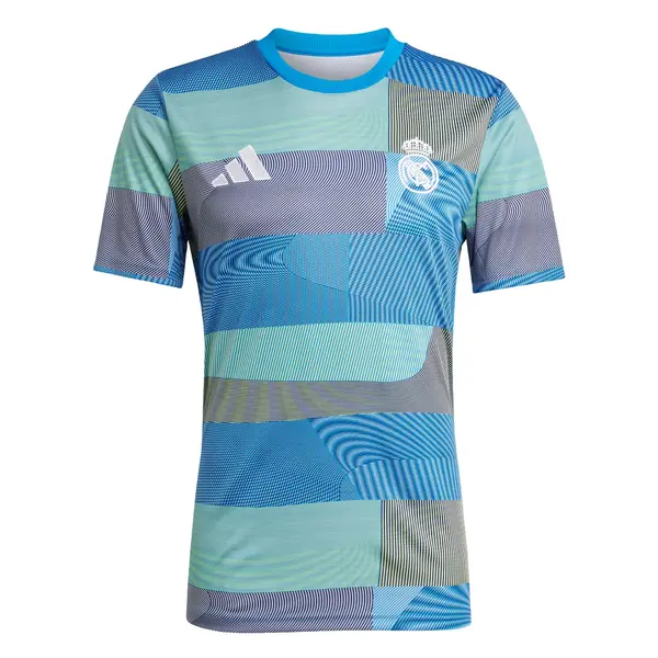 ADIDAS PERFORMANCE ADIDAS PERFORMANCE Tehnička sportska majica 'Real Madrid Prematch 2025/2026'  azur / siva / svijetlozelena / bijela