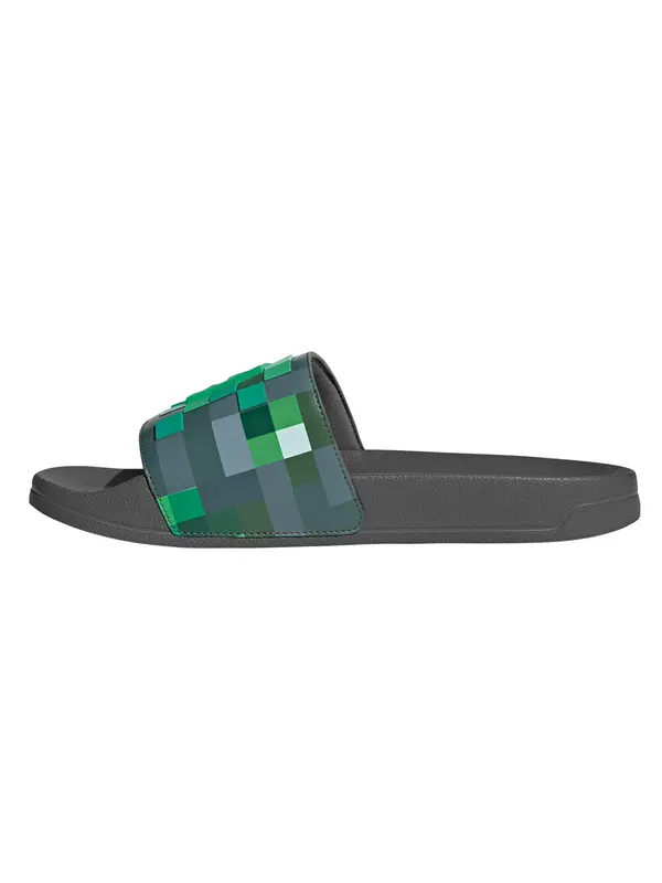 ADIDAS SPORTSWEAR ADIDAS SPORTSWEAR Natikače 'ADILETTE SHOWER - MINECRAFT'  antracit siva / svijetlozelena / tamno zelena / bijela